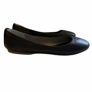 FAUSTO SANTINI Canoa Black Leather Ballet Flat Shoe 39 NIB
